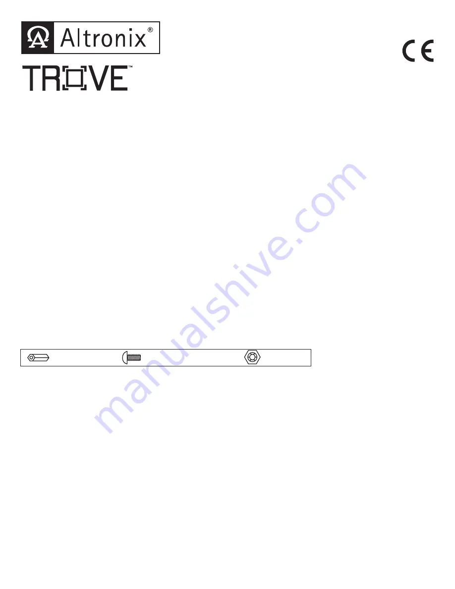 Altronix Trove THWD2 Installation Manual Download Page 1