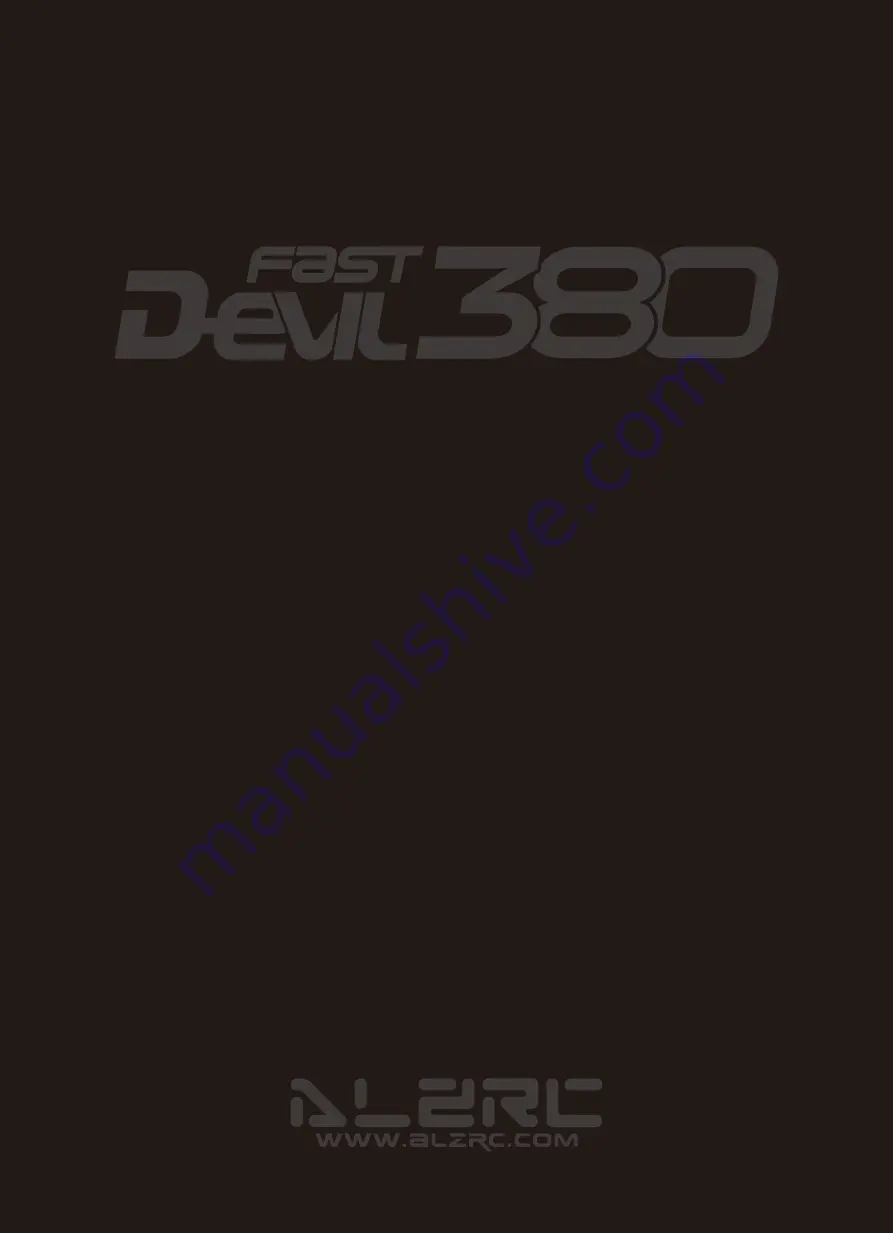 ALZRC DEVIL 380 FAST Instruction Manual Download Page 38