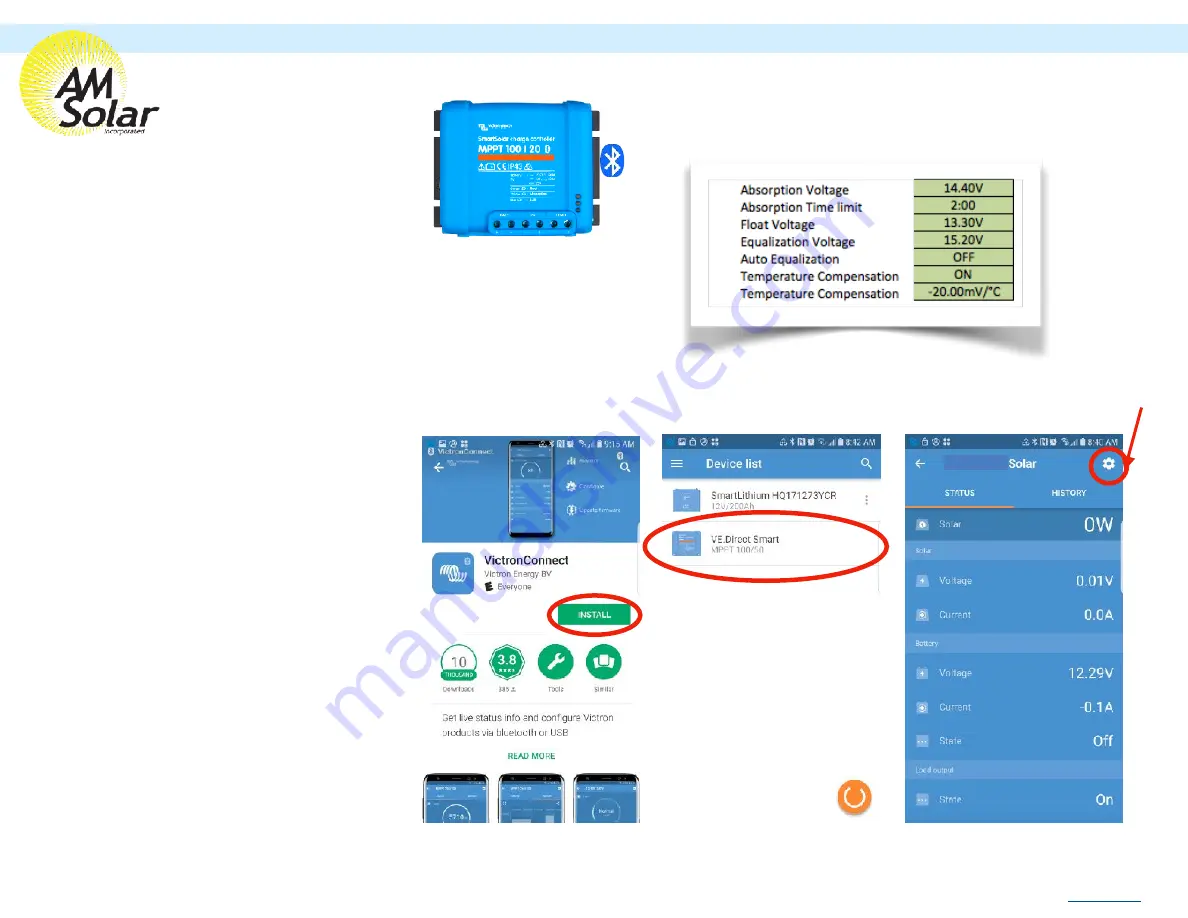 AM Solar 99-CMPGLD Manual Download Page 9