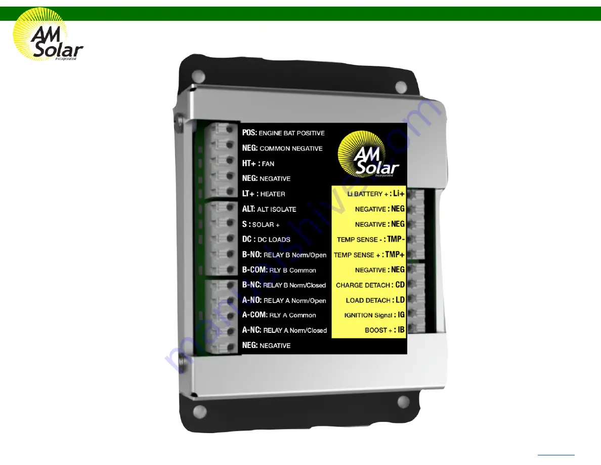 AM Solar 99-VANGLD Installation Manual Download Page 7