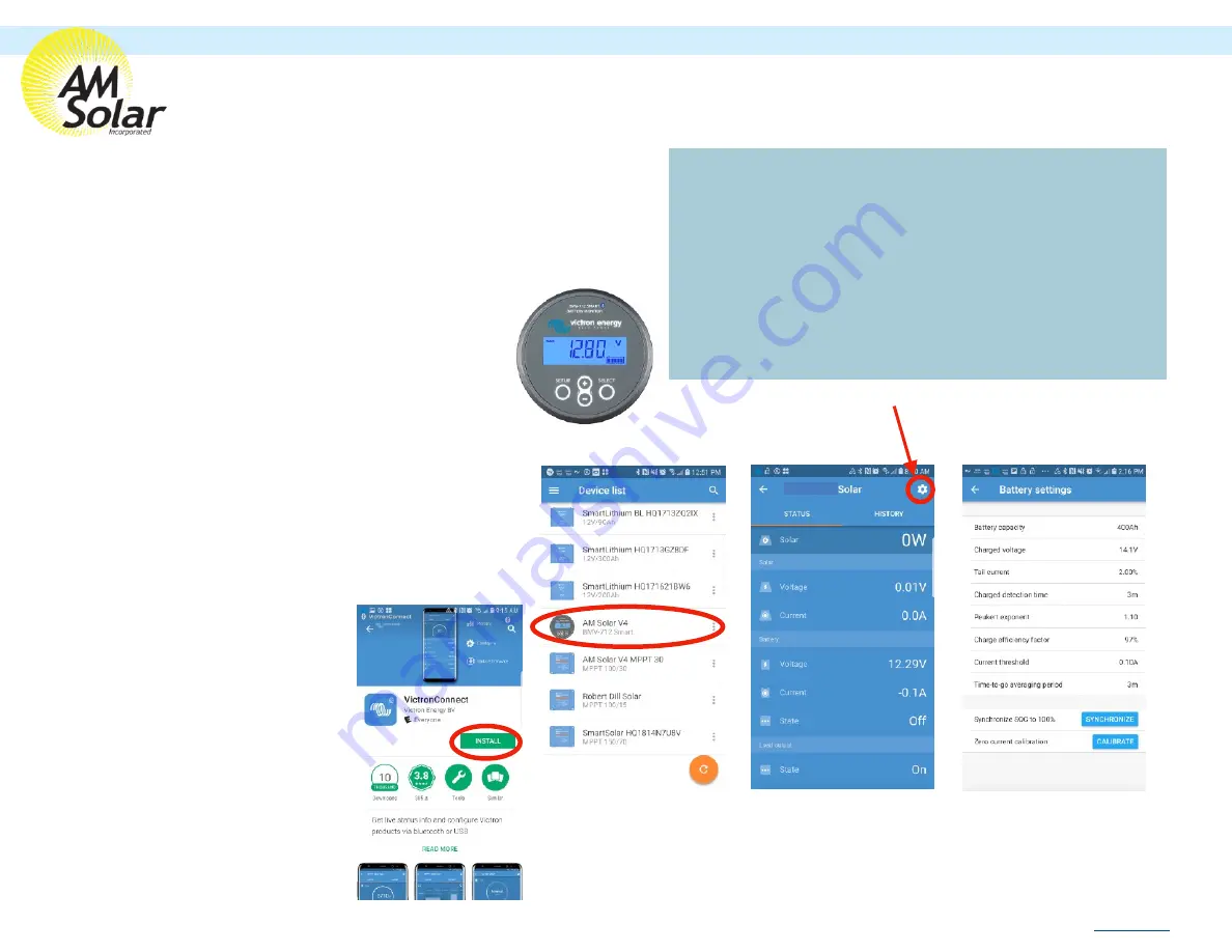 AM Solar 99-VANGLD Installation Manual Download Page 12