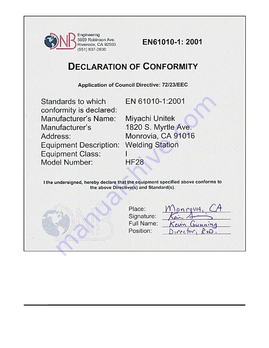 Amada 1-288-01 Operation Manual Download Page 10