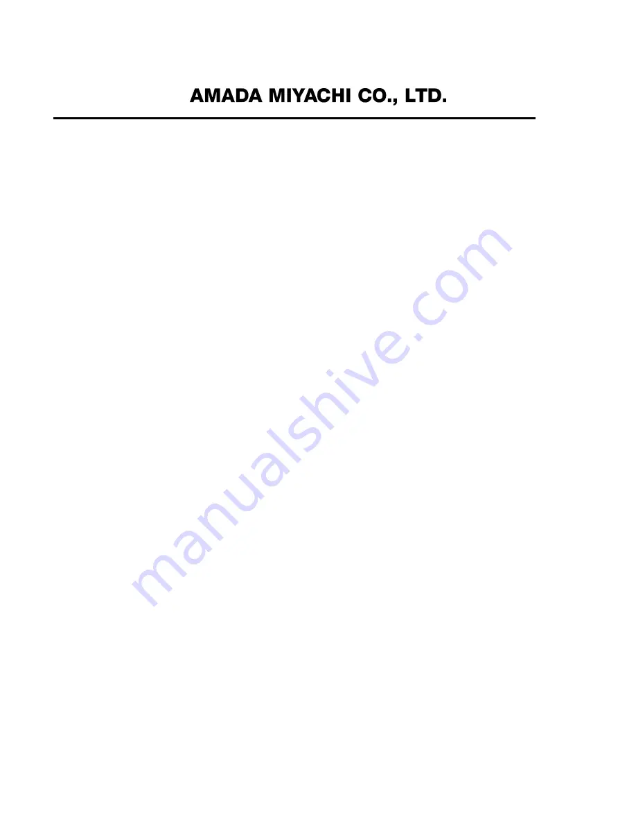 Amada 1000ADP Operation Manual Download Page 111