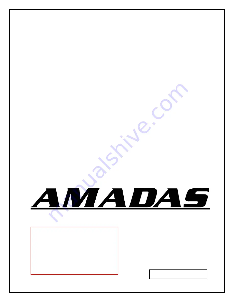 Amadas RMH1000M Manual Download Page 1