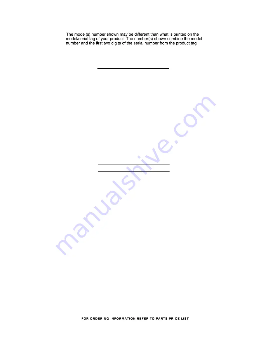 Amana 927VES10 Parts List Download Page 4