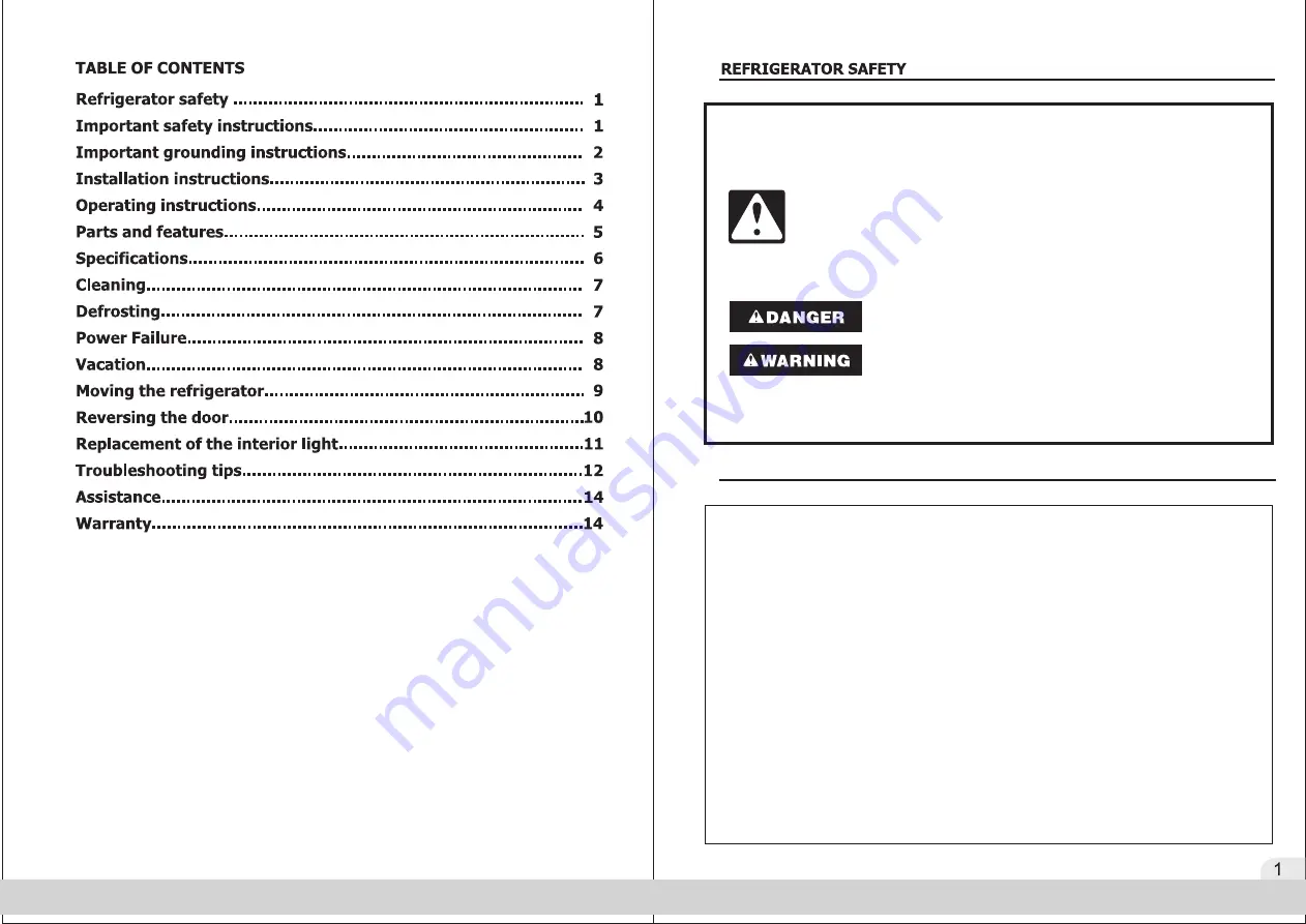 Amana A46TS1E Use & Care Manual Download Page 2