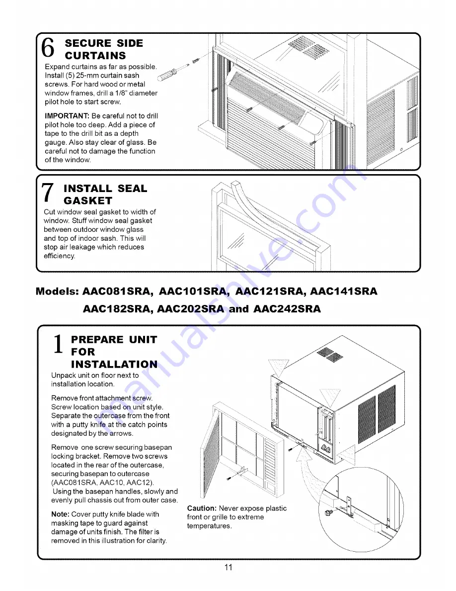 Amana AAC081SRB Service Service Manual Download Page 35