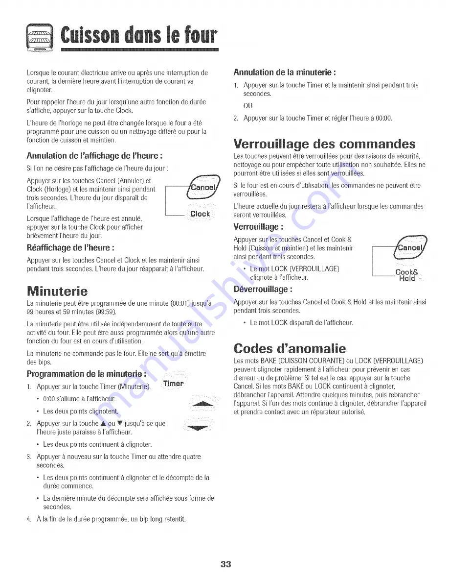 Amana AER5511A Use & Care Manual Download Page 34