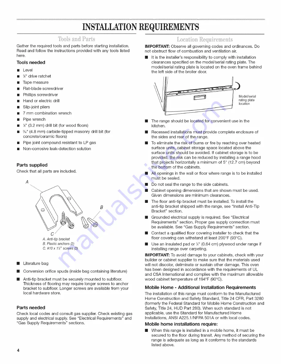 Amana AGG222VDB0 Скачать руководство пользователя страница 4