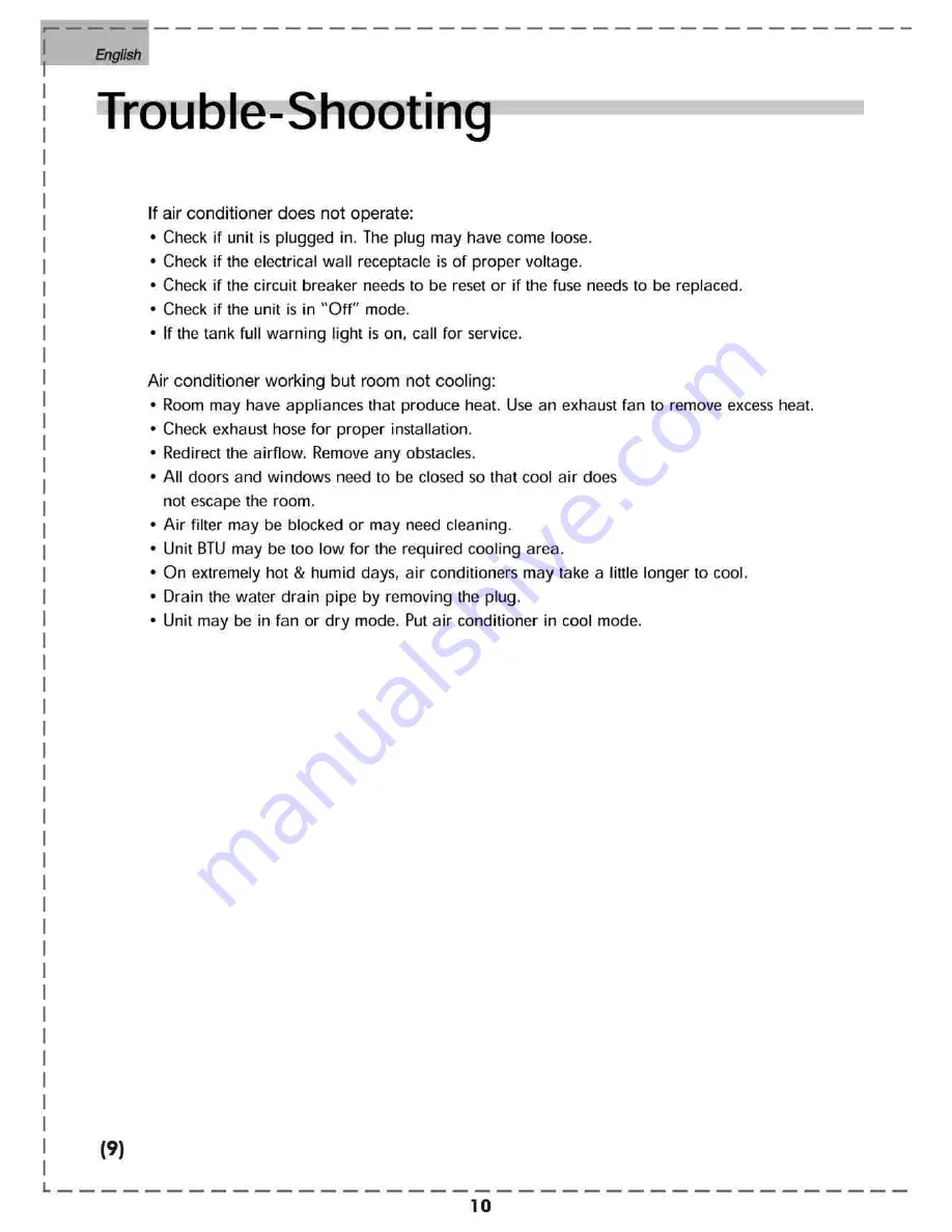 Amana AP095R Manual Download Page 10