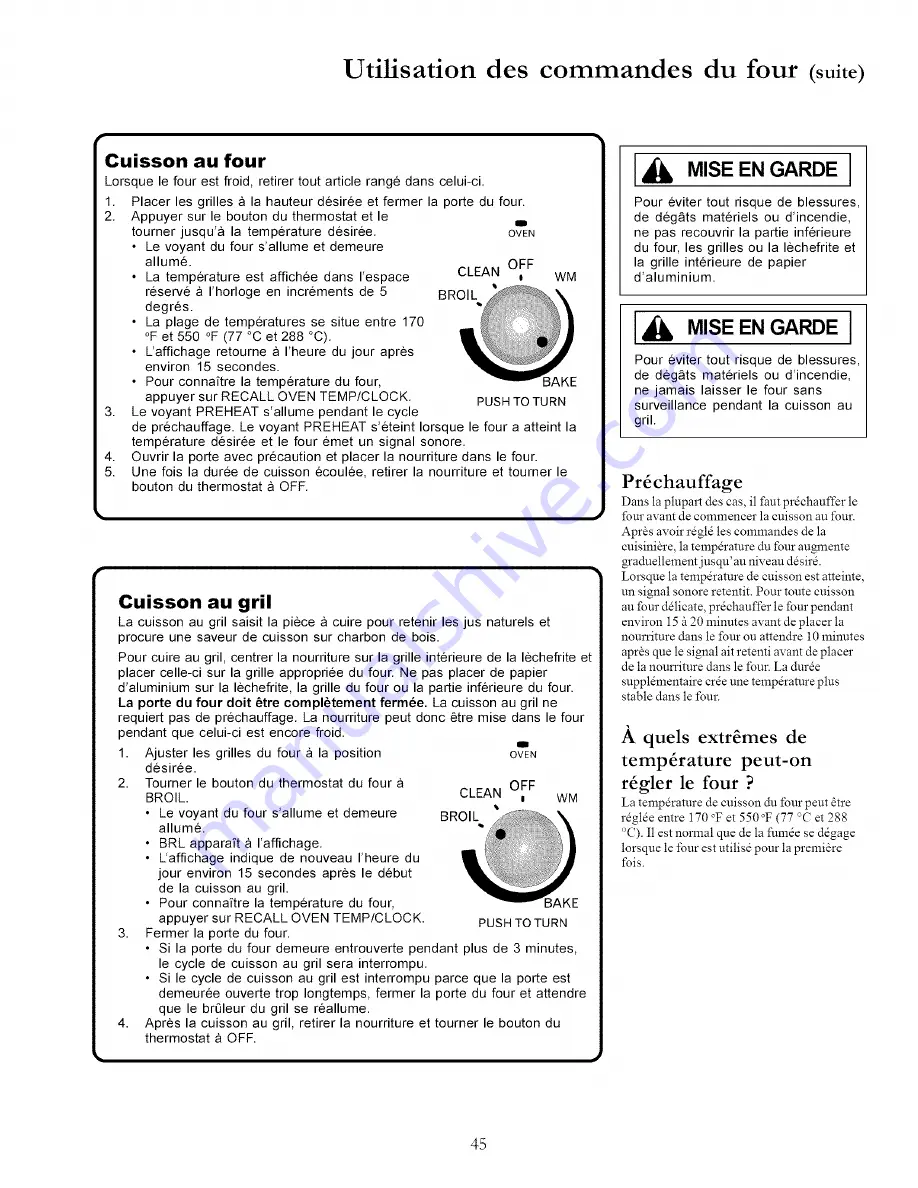 Amana Distinctions DCF3305A Скачать руководство пользователя страница 45