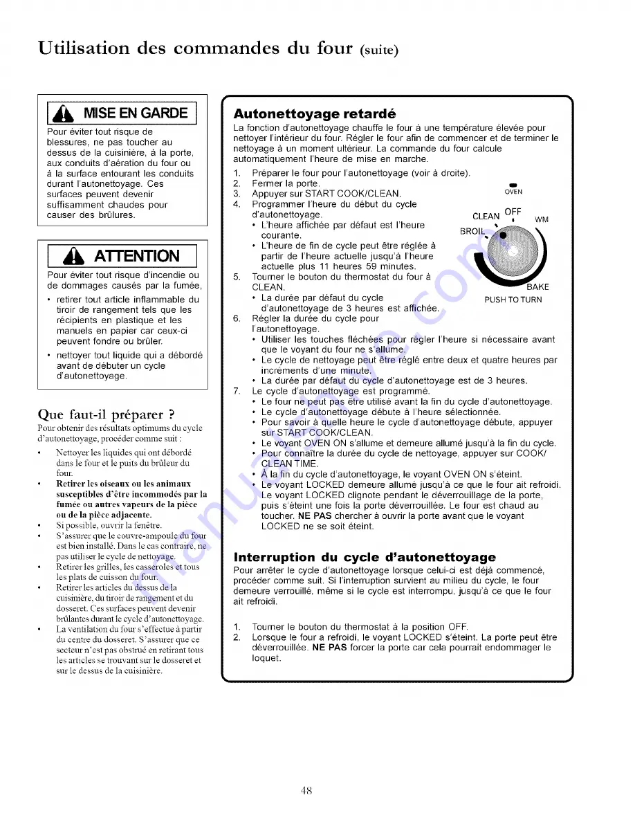 Amana Distinctions DCF3305A Скачать руководство пользователя страница 48