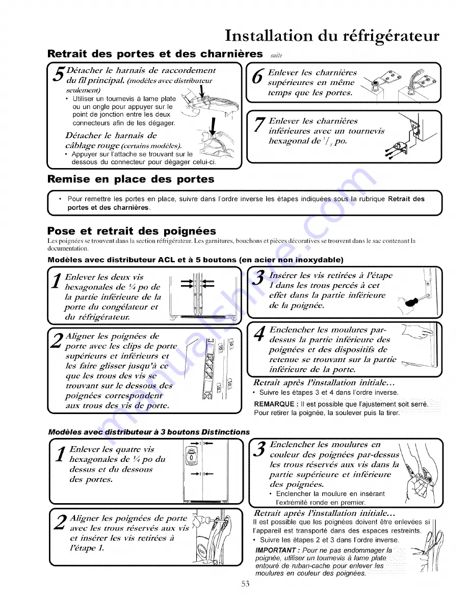 Amana Distinctions DRS246RBC Owner'S Manual Download Page 53