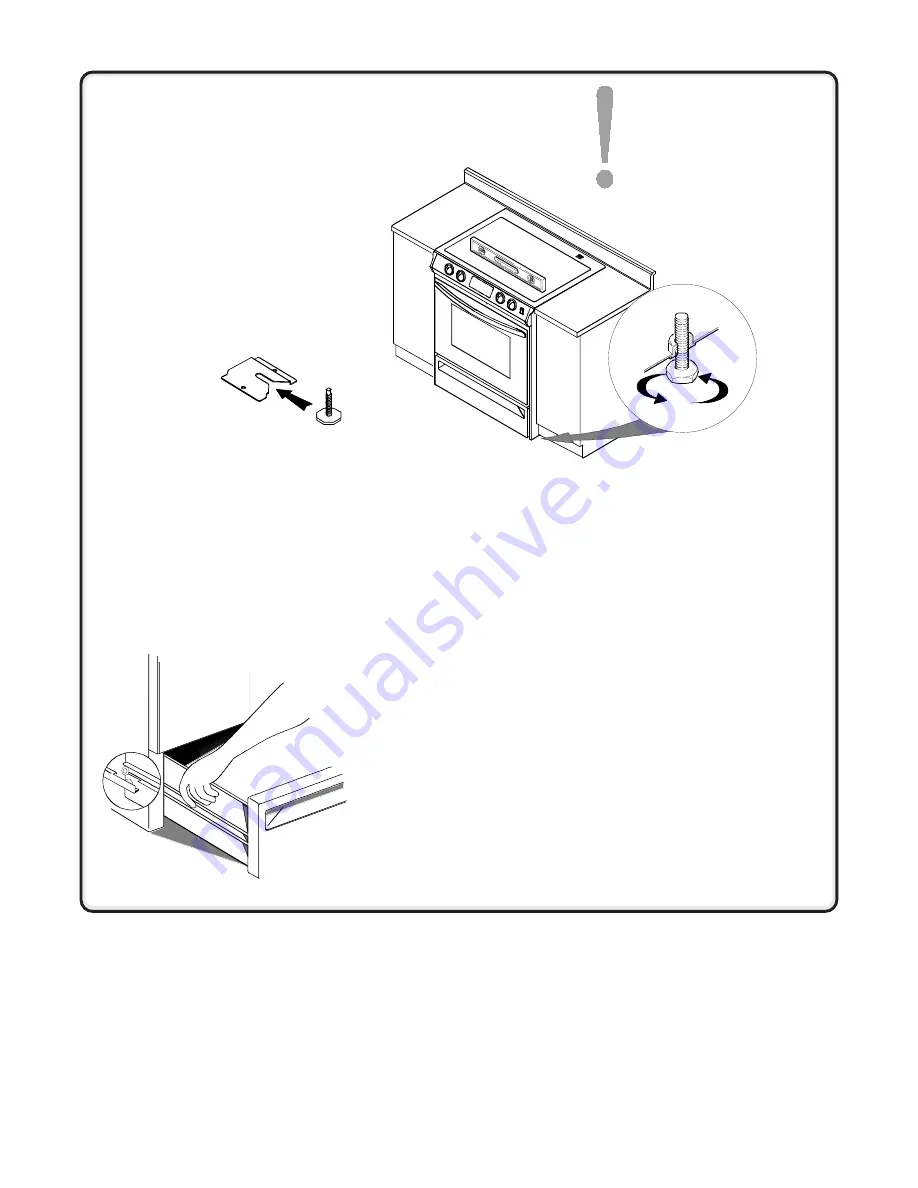 Amana Electric Slide-in Range Installation Instructions Manual Download Page 3