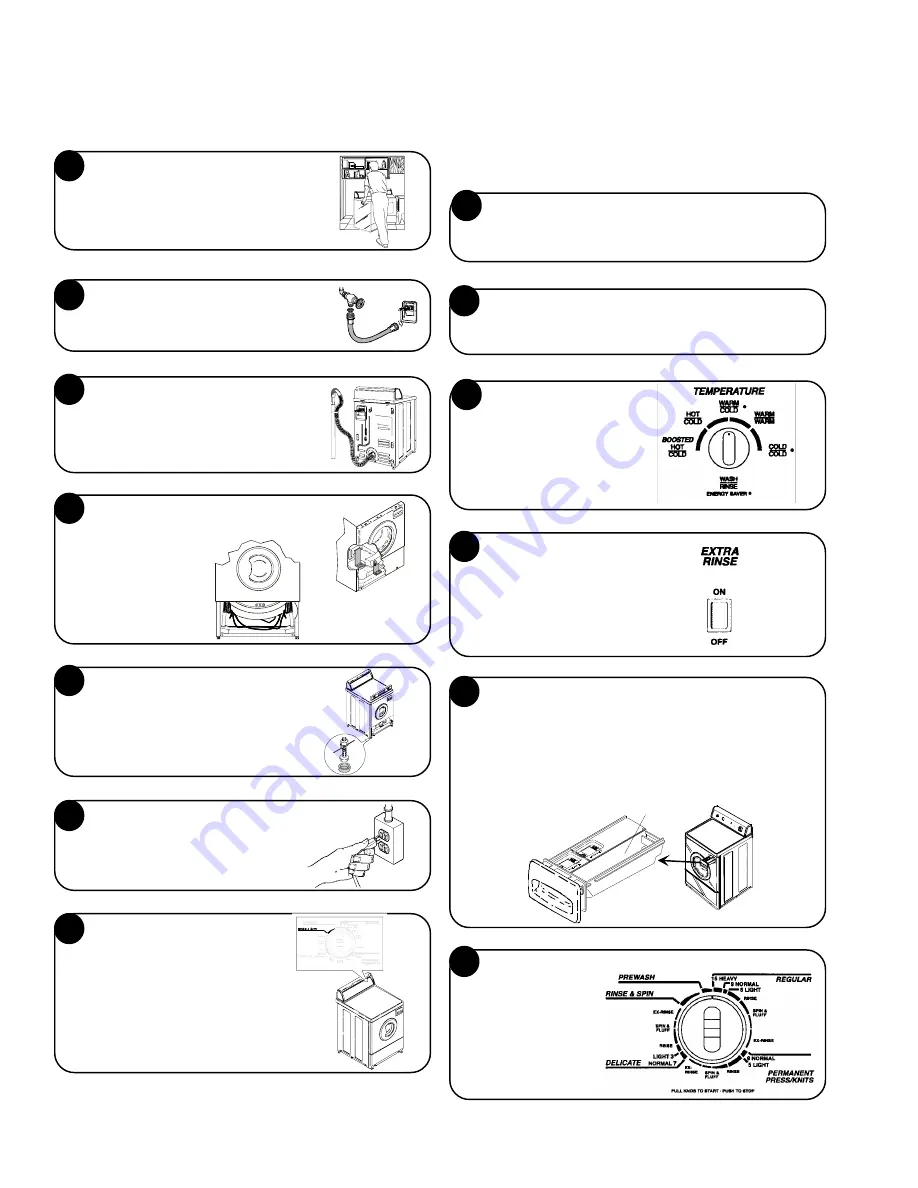 Amana Front Loading Washers Installation And Operating Instructions Manual Download Page 24