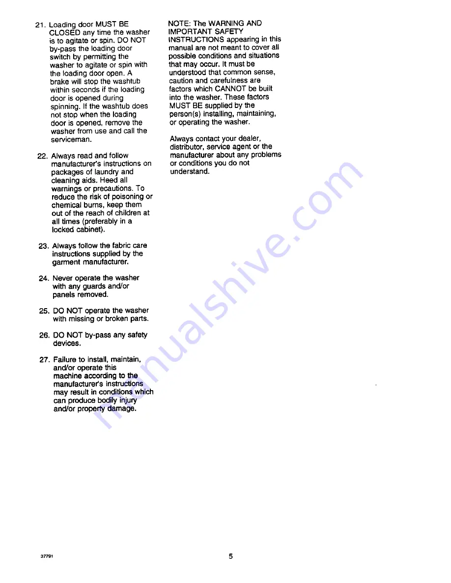 Amana LW8263L2 Use And Care Manual Download Page 5