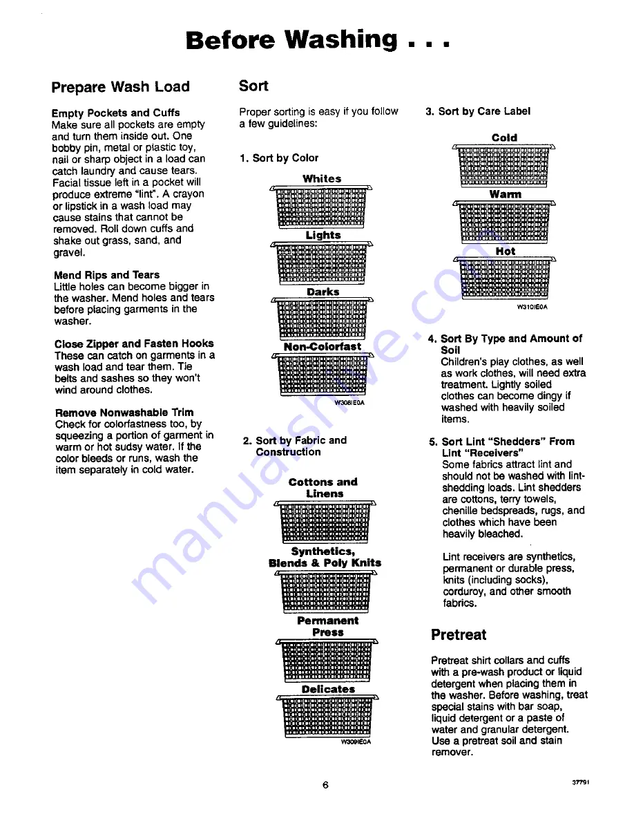 Amana LW8263L2 Use And Care Manual Download Page 6