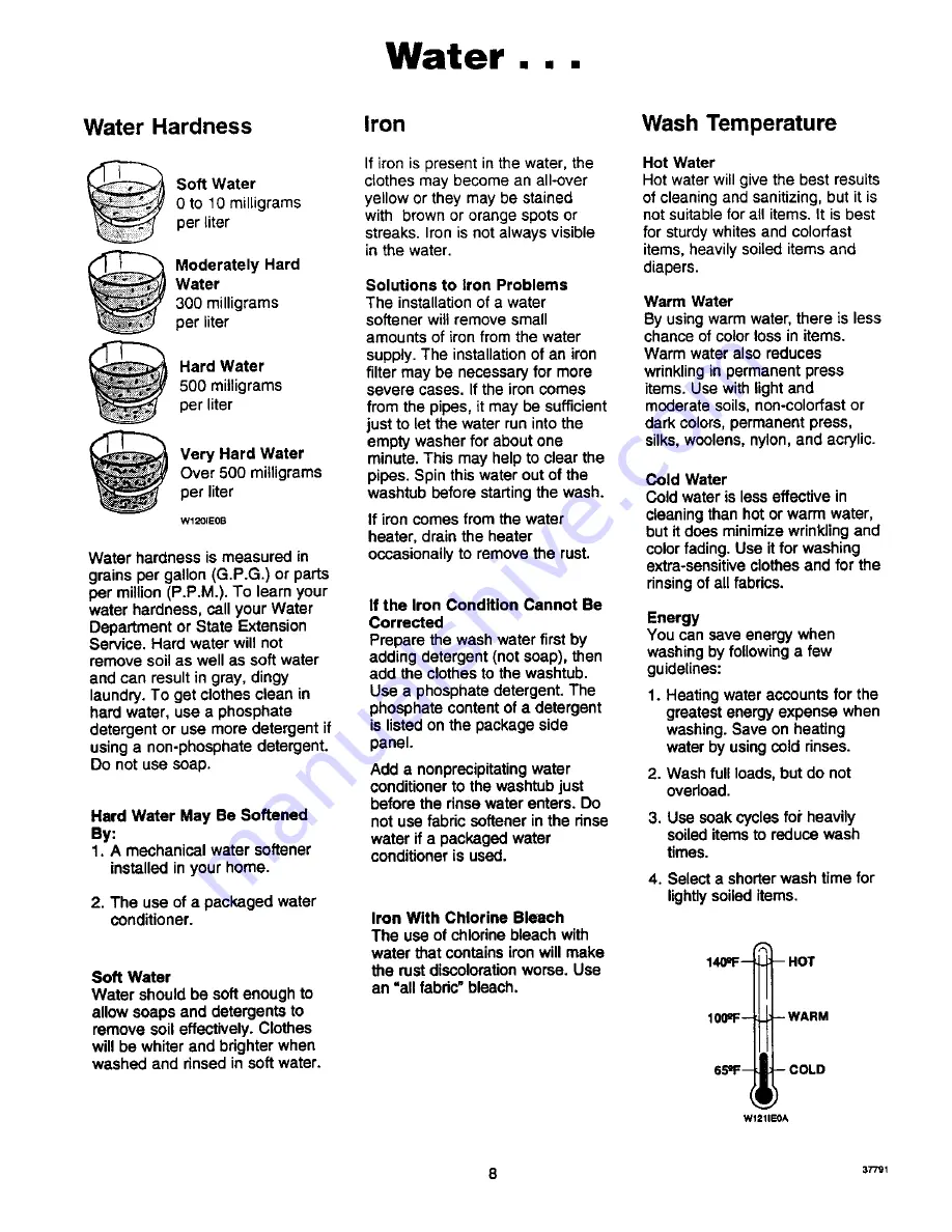 Amana LW8263L2 Use And Care Manual Download Page 8