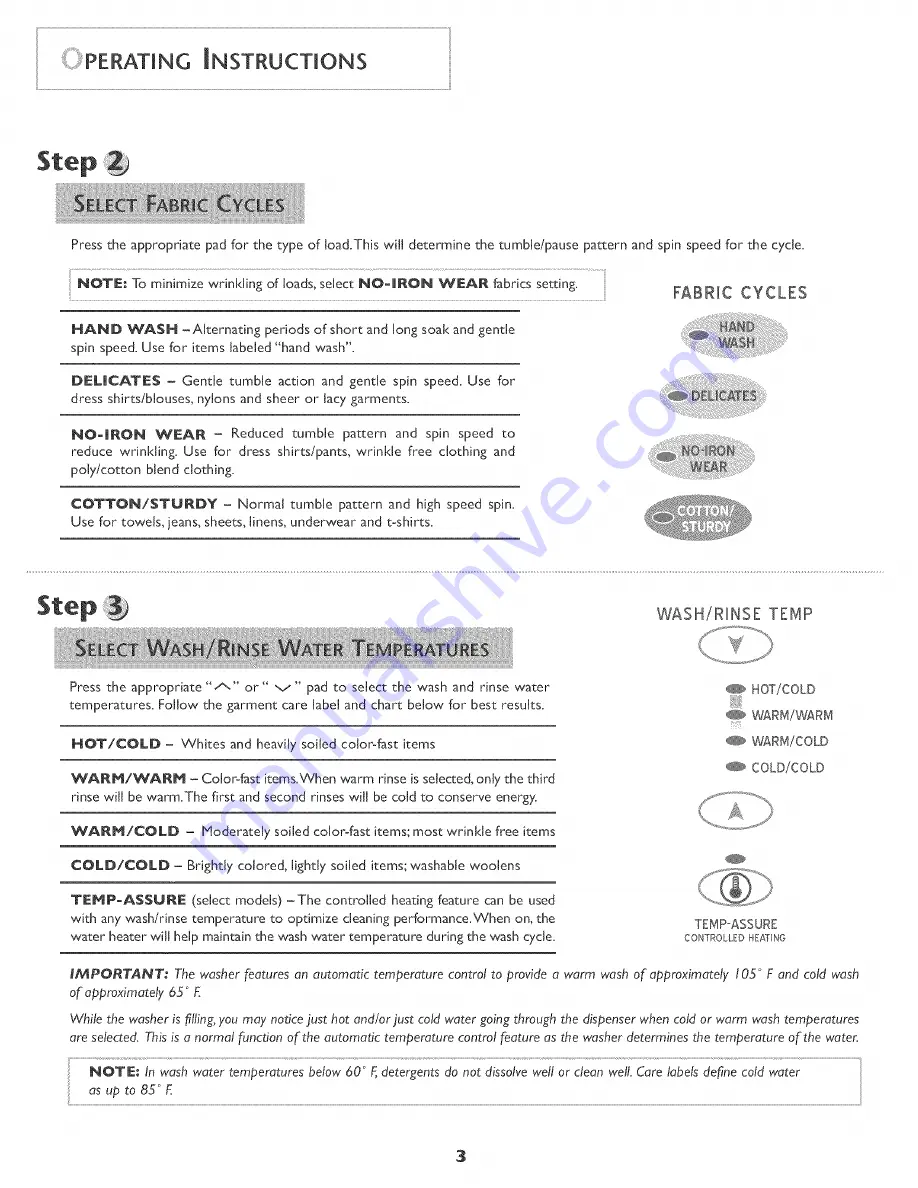 Amana NAH6800 Use & Care Manual Download Page 4