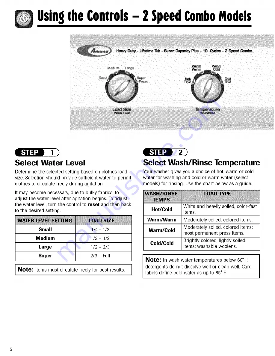 Amana NAV2335AWW Use & Care Manual Download Page 6