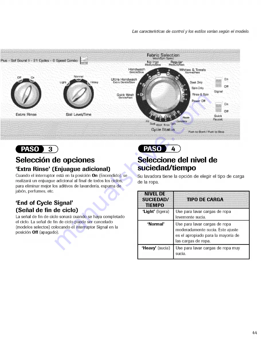 Amana NAV2335AWW Use & Care Manual Download Page 45