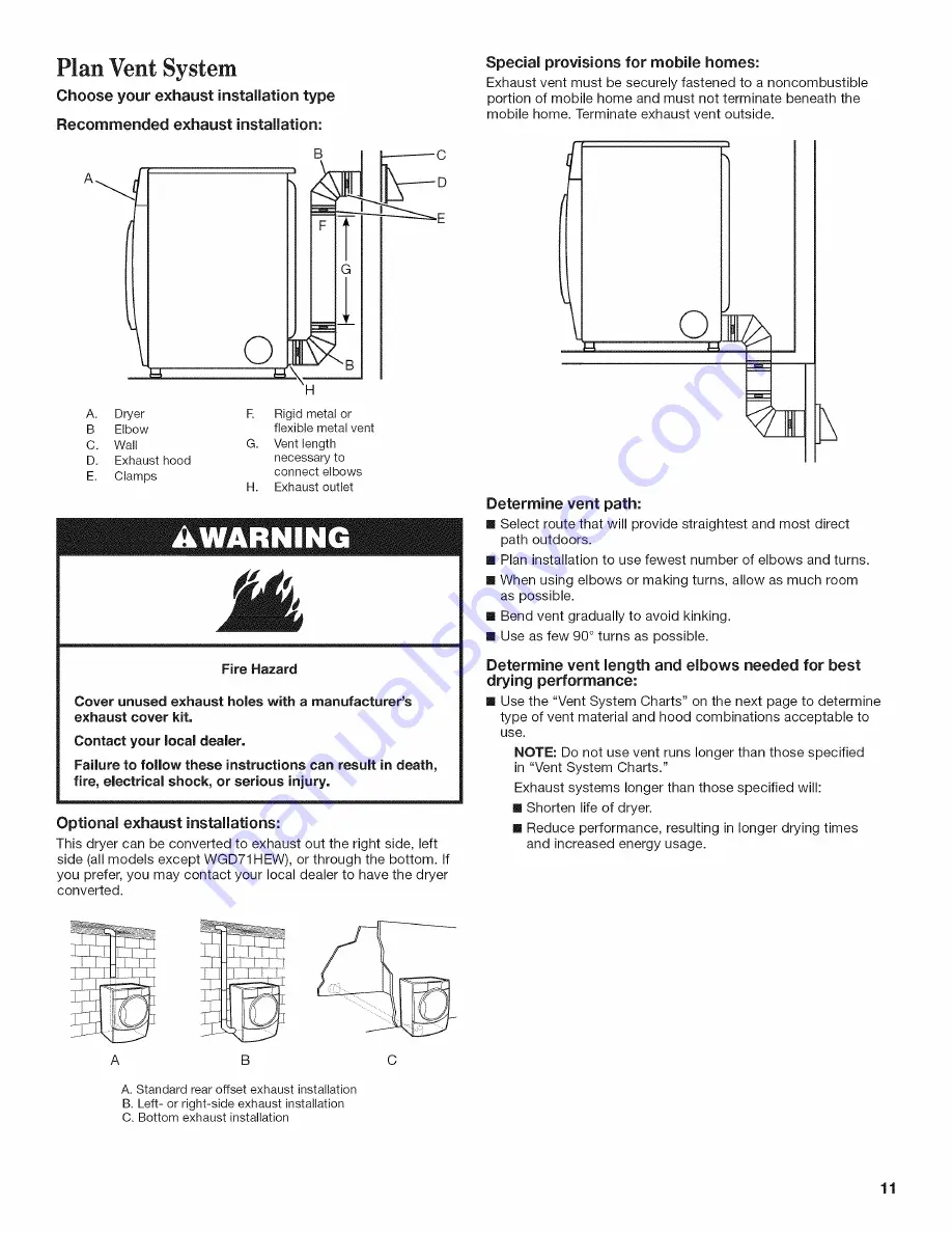 Amana NGD5700BW0 Скачать руководство пользователя страница 11