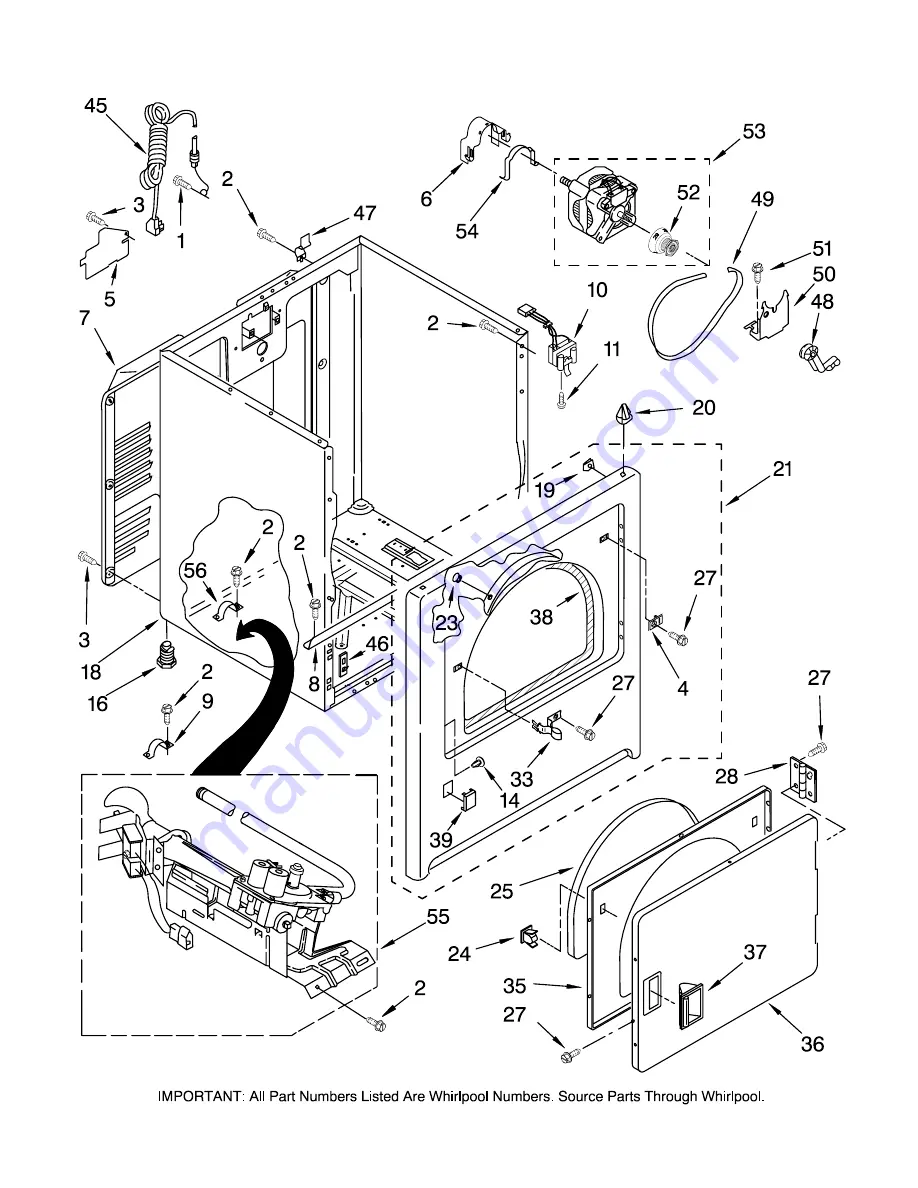 Amana NGD5800TQ0 Parts List Download Page 3