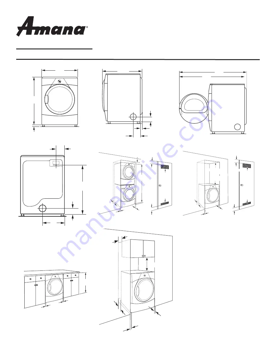 Amana NGD7300W Скачать руководство пользователя страница 1