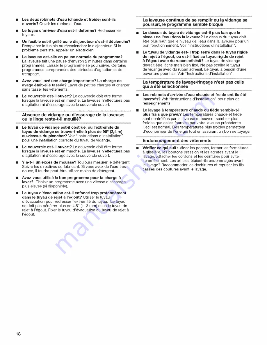 Amana NTW4500XQ0 User Instructions Download Page 18