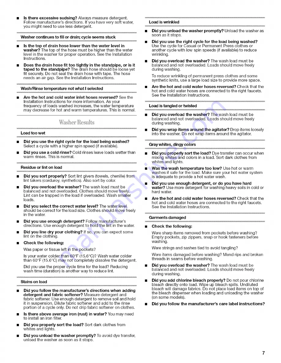 Amana NTW5505TQ0 User Instructions Download Page 7