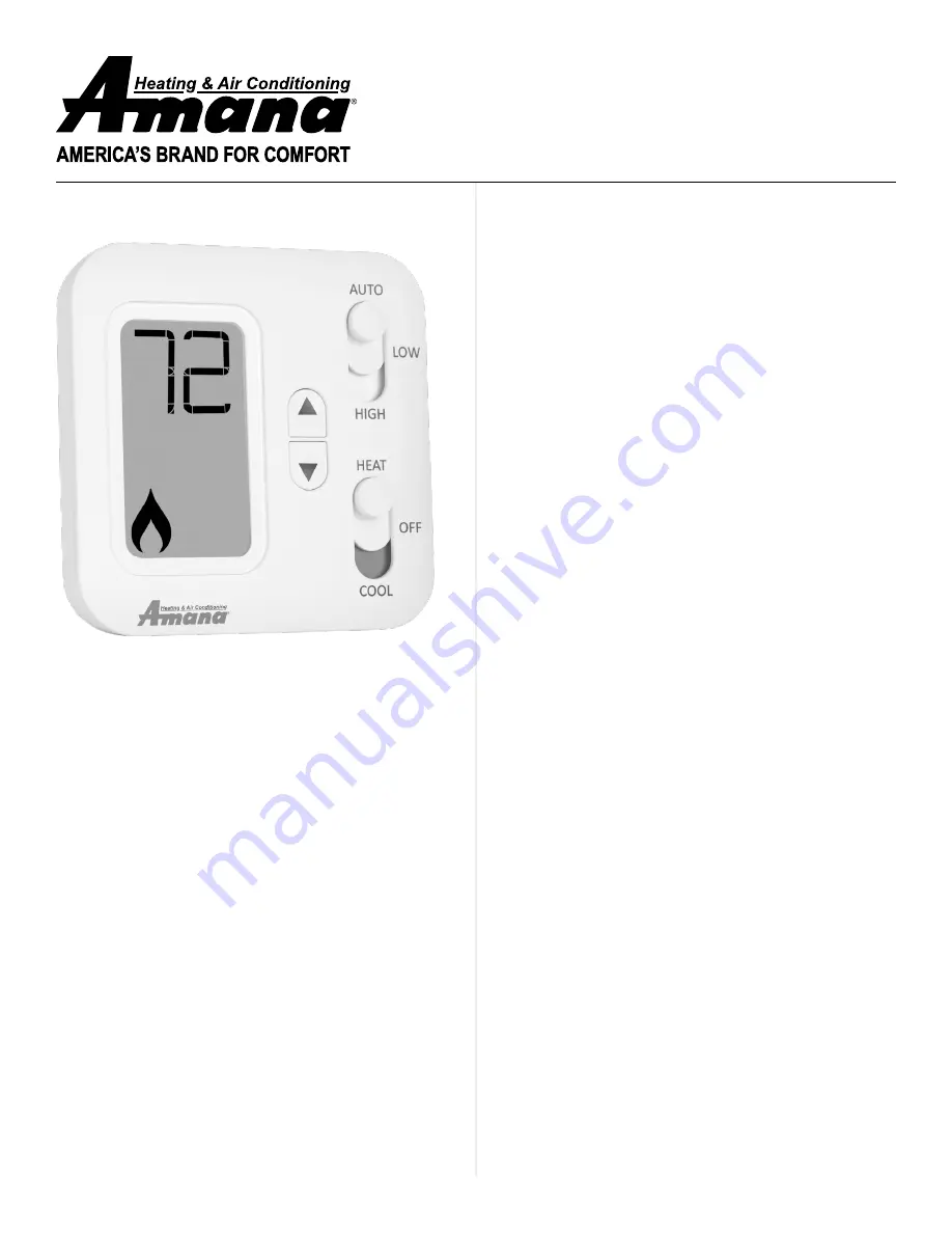 Amana PHWT-A150H Manual Download Page 1