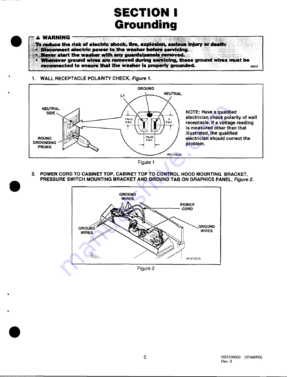 Amana Speed Queen AWM190W2 Service Manual Download Page 6