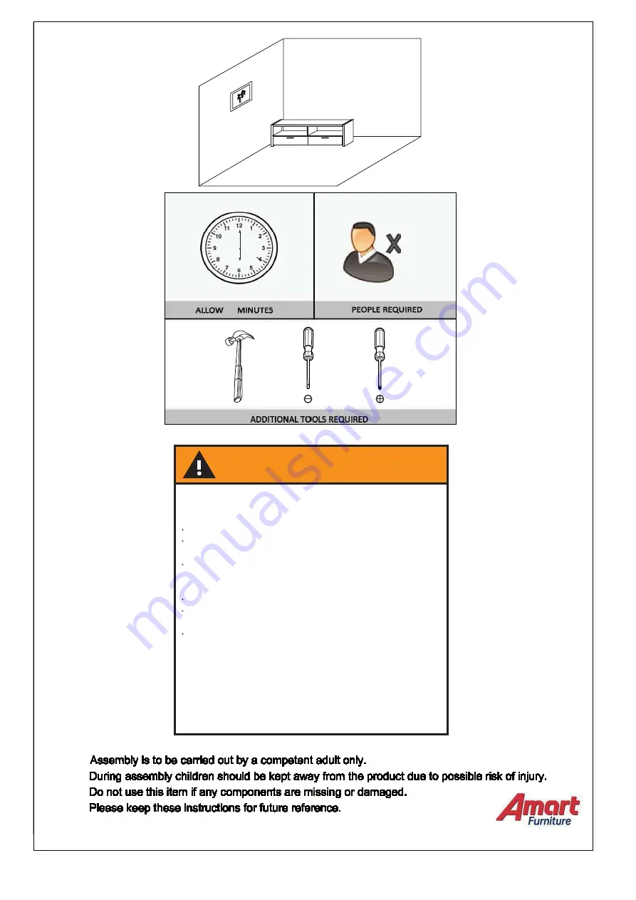 Amart Furniture 51834 Assembly Instruction Manual Download Page 2