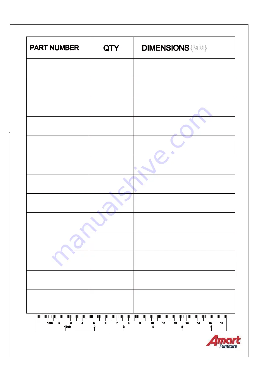 Amart Furniture 51835 Assembly Instruction Manual Download Page 5