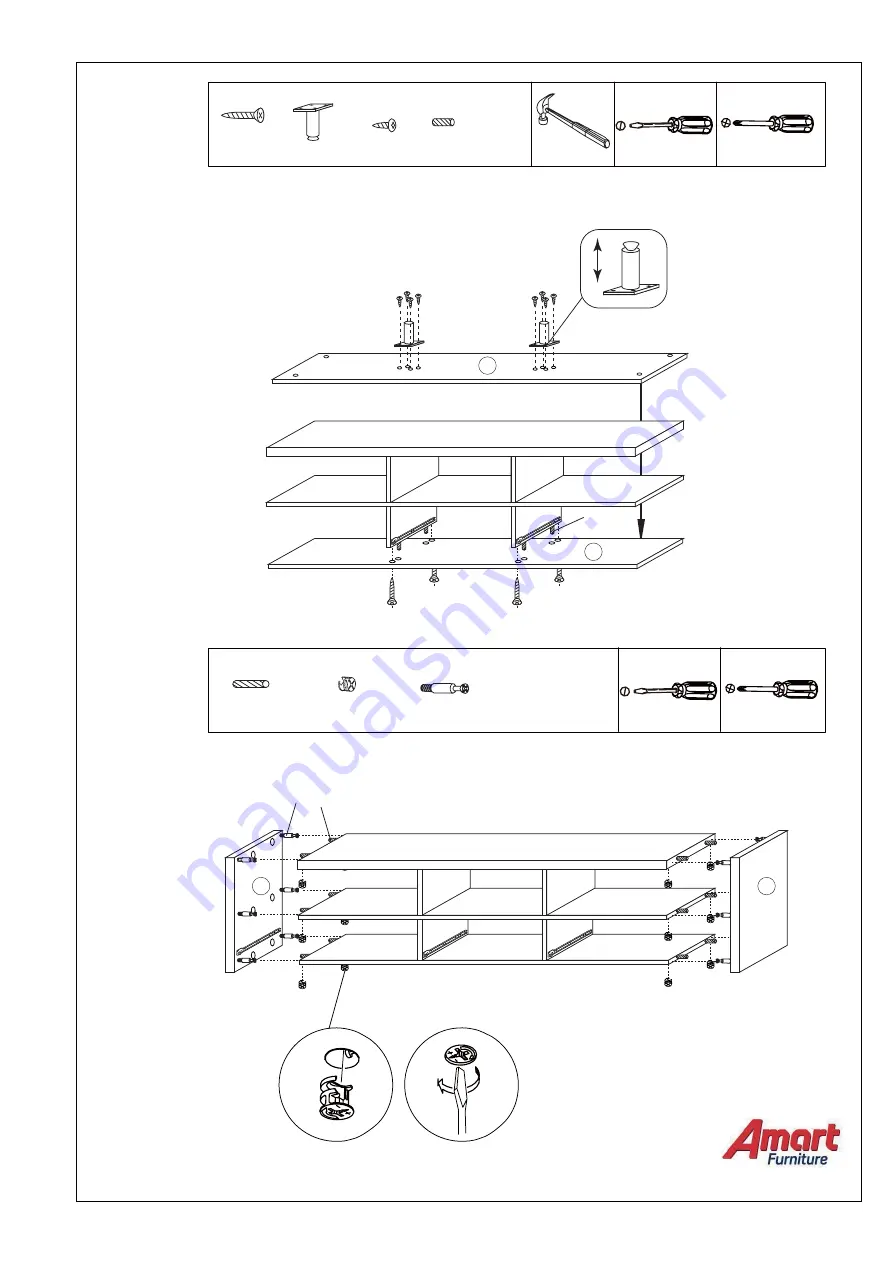 Amart Furniture 51835 Assembly Instruction Manual Download Page 9