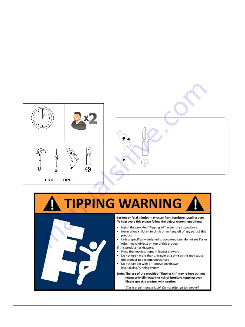 Amart Furniture 73830 Assembly Instruction Manual Download Page 2