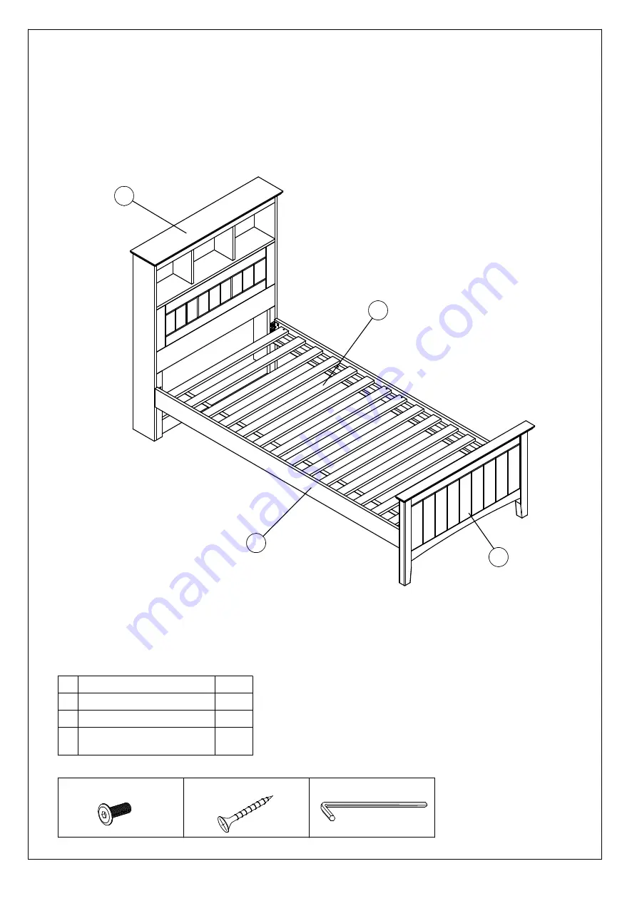 Amart Furniture Addison 53854 Assembly Instruction Manual Download Page 3