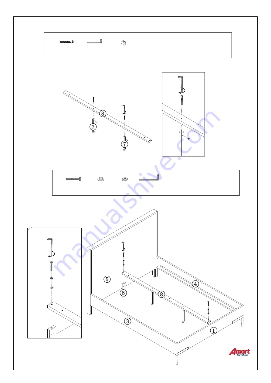 Amart Furniture ASHA 66904 Assembly Instruction Manual Download Page 11