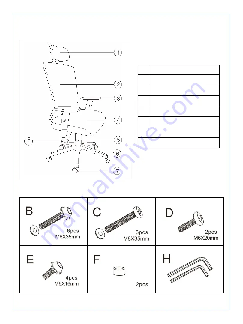 Amart Furniture CANTERBURY 66263 Assembly Instruction Manual Download Page 3