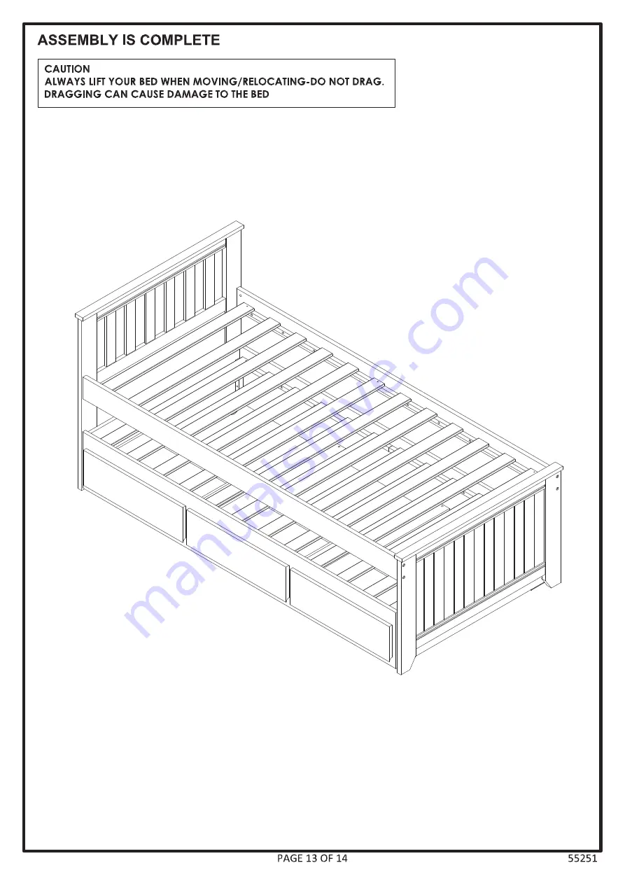 Amart Furniture CAPTAIN JACK 55251 Assembly Instruction Manual Download Page 13