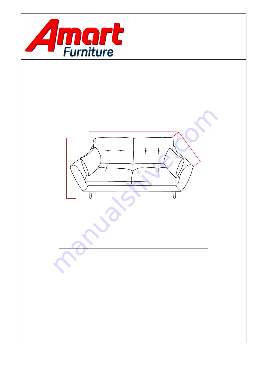 Amart Furniture CODY 2SEATER 72217 Assembly Instruction Manual Download Page 1