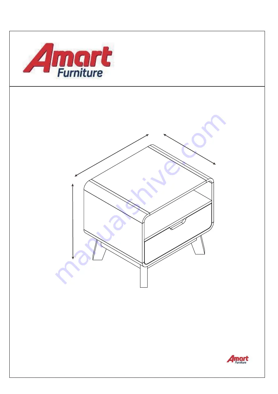 Amart Furniture DALVIN 74028 Assembly Instruction Manual Download Page 1