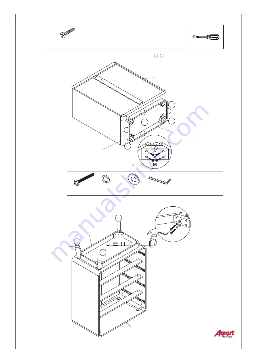 Amart Furniture DALVIN 74029 Assembly Instruction Manual Download Page 11