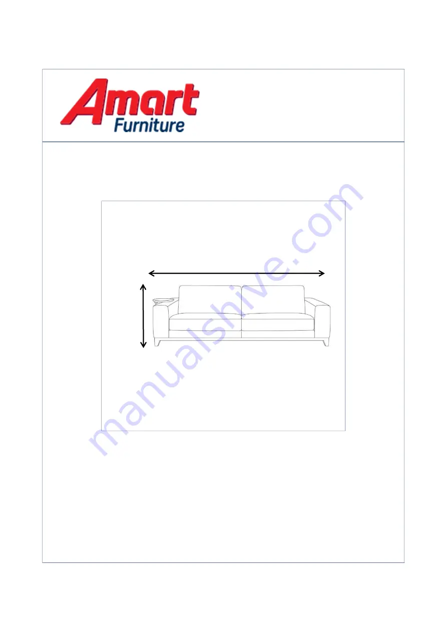 Amart Furniture GRANDVUE 2.5 SEATER 66706 Assembly Instruction Manual Download Page 1