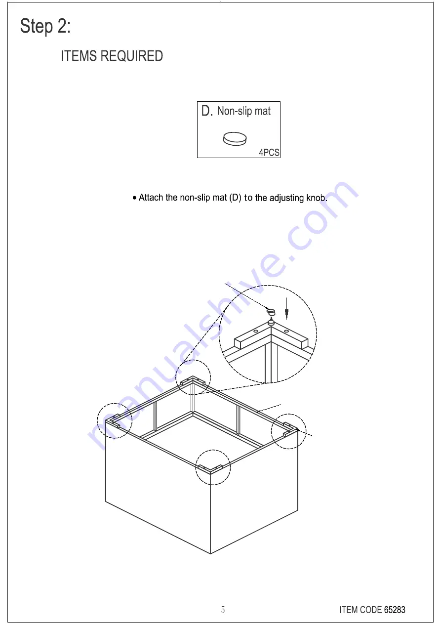 Amart Furniture HAMILTON 65283 Assembly Instruction Manual Download Page 5