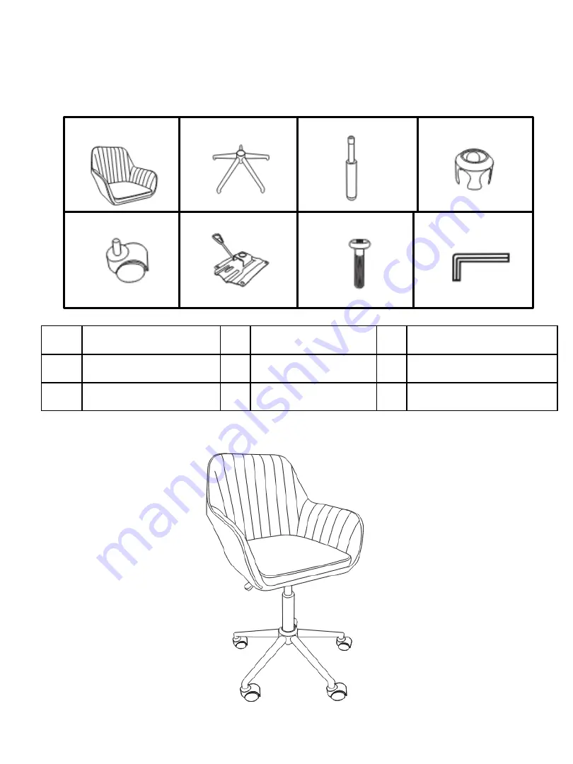 Amart Furniture HARPER 71729 Assembly Instruction Manual Download Page 3