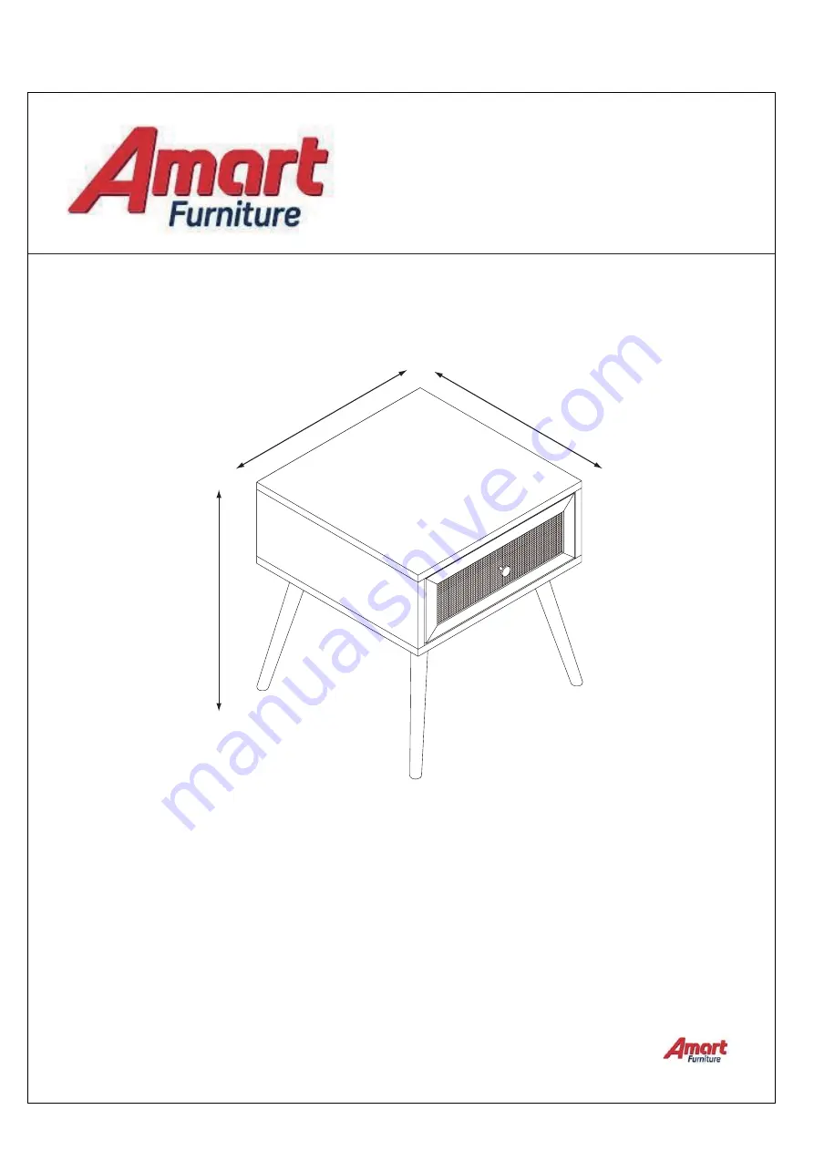 Amart Furniture KALISTA 70232 Скачать руководство пользователя страница 1