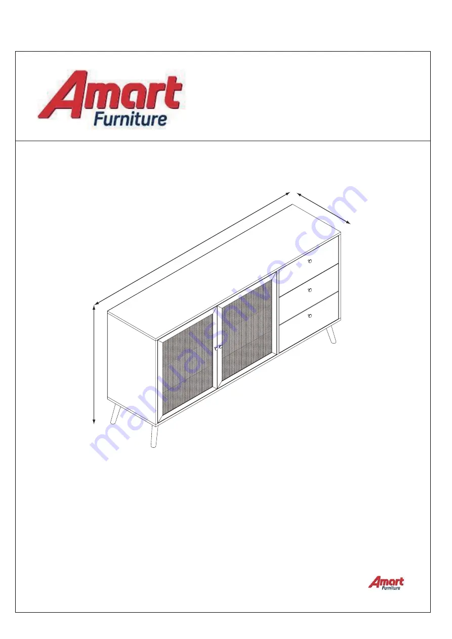 Amart Furniture KALISTA BUFFET 70234 Скачать руководство пользователя страница 1