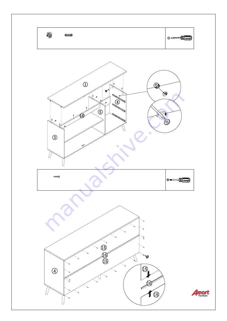 Amart Furniture KALISTA BUFFET 70234 Скачать руководство пользователя страница 11