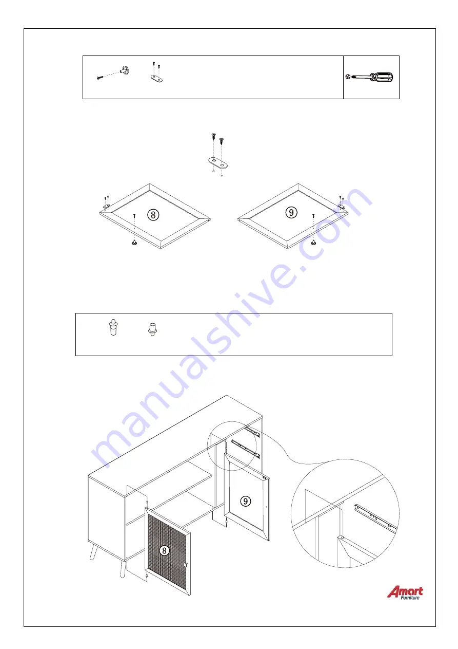 Amart Furniture KALISTA BUFFET 70234 Assembly Instruction Manual Download Page 12